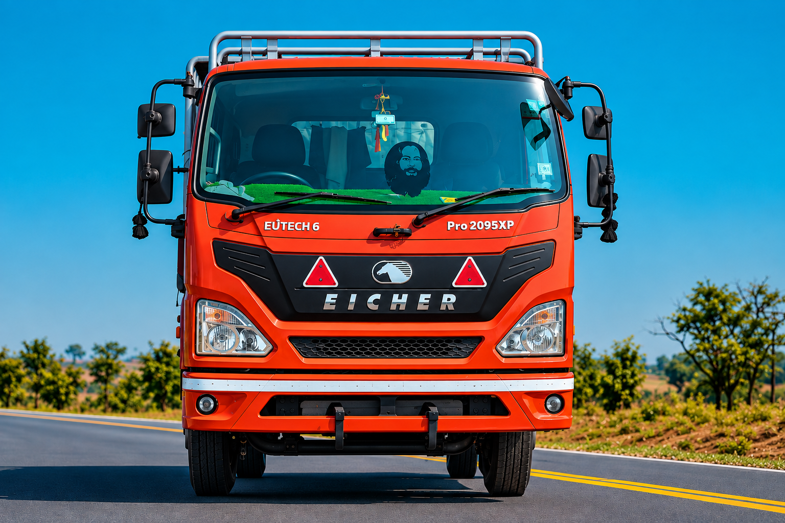 Jai Badri Vishal TPT truck on highway