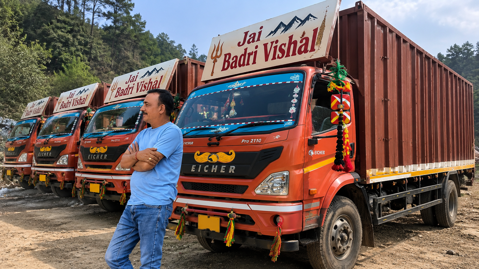 Rishi Ram Bhatt, founder of Jai Badri Vishal Tempo Transport